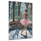 Quadro astratto ballerina in una stanza illuminata dal sole