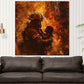 Quadro astratto beautiful job pompiere salva bambina