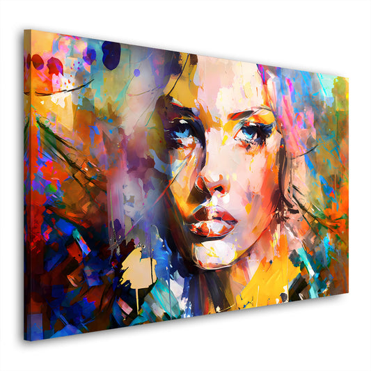 Quadro astratto bellissima donna