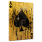 Quadro astratto carta da gioco Yellow Style