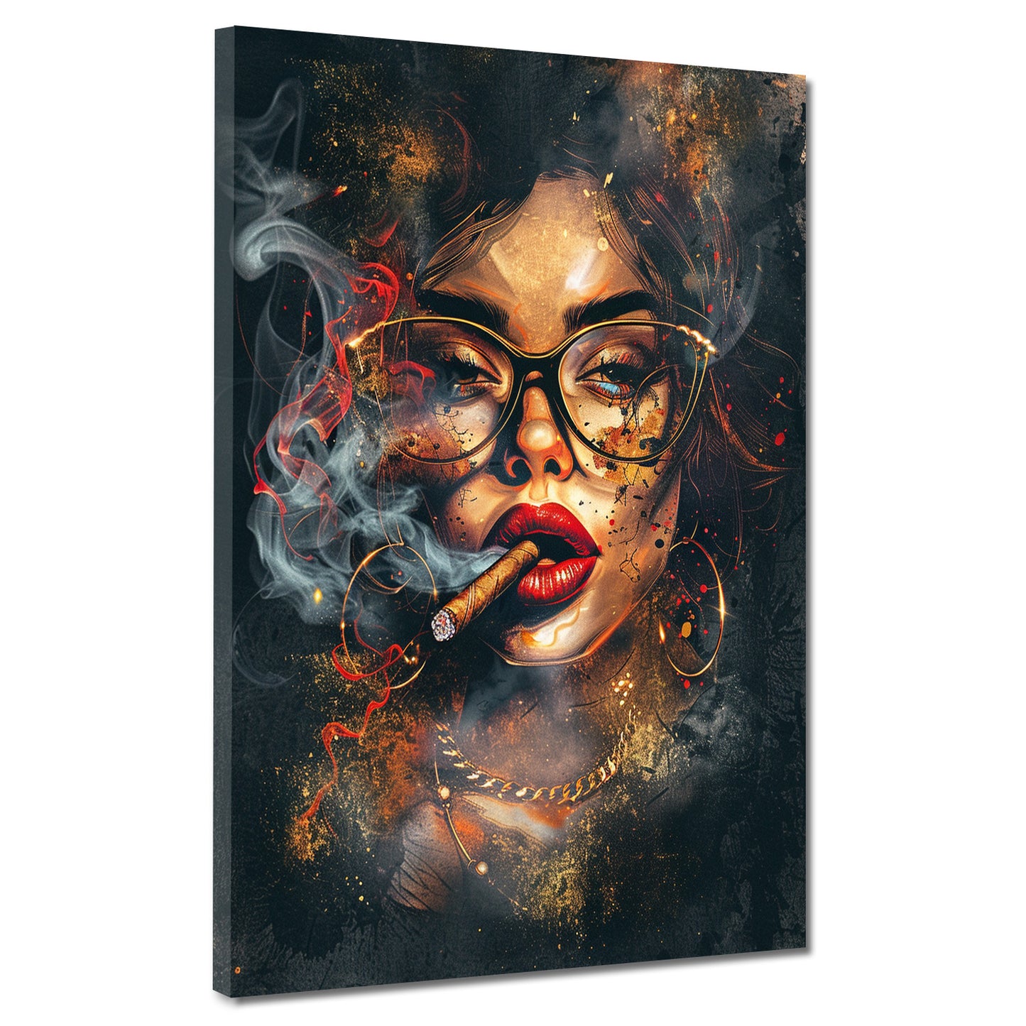 Quadro astratto donna Pop Art moderno