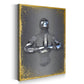 Quadro astratto figura stile metallo Praying Arte murale metallica body