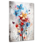 Quadro astratto fiori colorati