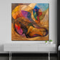 Quadro astratto forme fluide e colorate