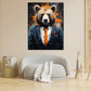 Quadro astratto orso abito Pop Art