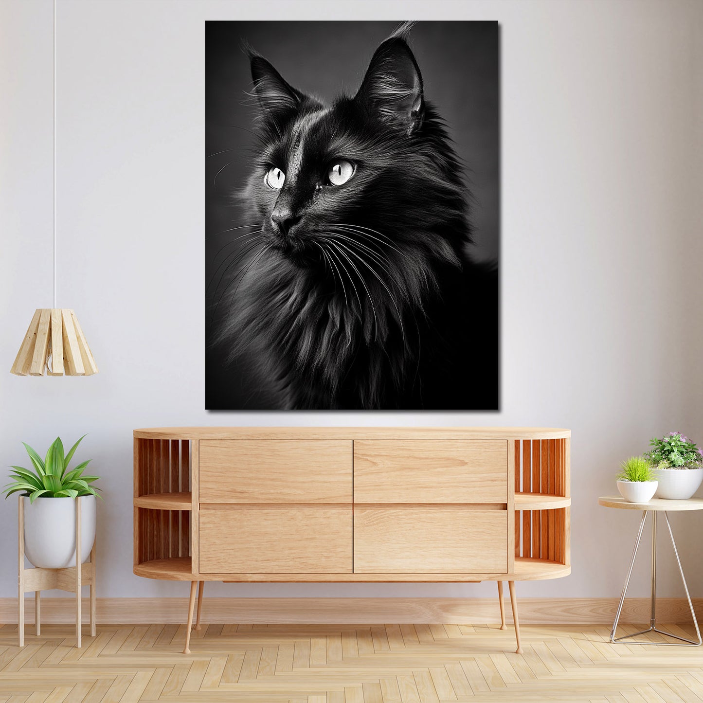 Quadro bellissimo gatto nero