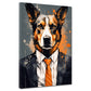Quadro cane in abito Pop Art Colour