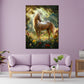 Quadro cavallo nel campo di fiori natura eleganza luce