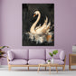 Quadro cigno astratto arte moderna