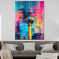 Quadro città pop art berlino torre della televisione colorato