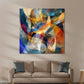 Quadro composizione di forme astratte e colorate