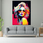 Quadro cool girl retro style bellissima donna pop art