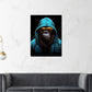 Quadro cool gorilla con hoodie