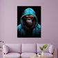 Quadro cool gorilla con hoodie