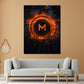 Quadro criptovaluta arte digitale tecnologia astratta moderno