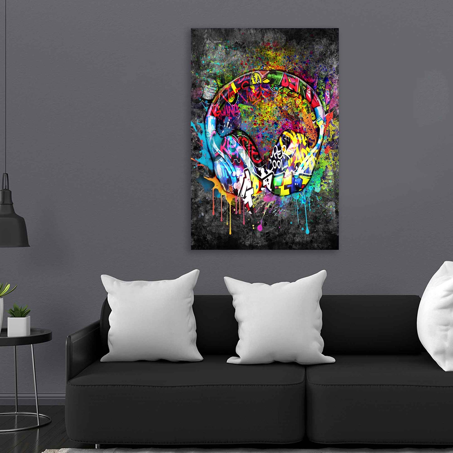 Quadro cuffie Graffiti Street Art Style