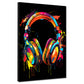 Quadro cuffie pop art
