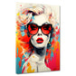 Quadro donna pop art moderno splash retro