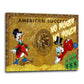 Quadro Duck Gold Style, Arte Comic & Fumetti