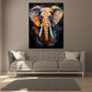 Quadro elefante pop art splatter astratto