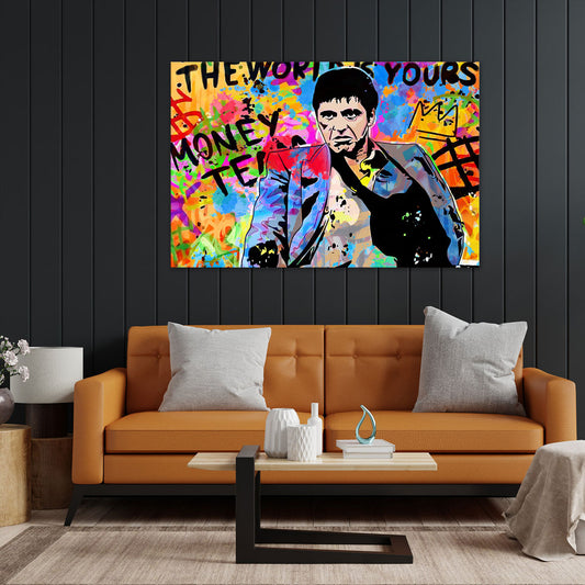 Quadro Di Tony Montana (Scarface) di seconda mano per 5 EUR su