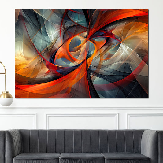 Quadro forme astratte in colori dinamici