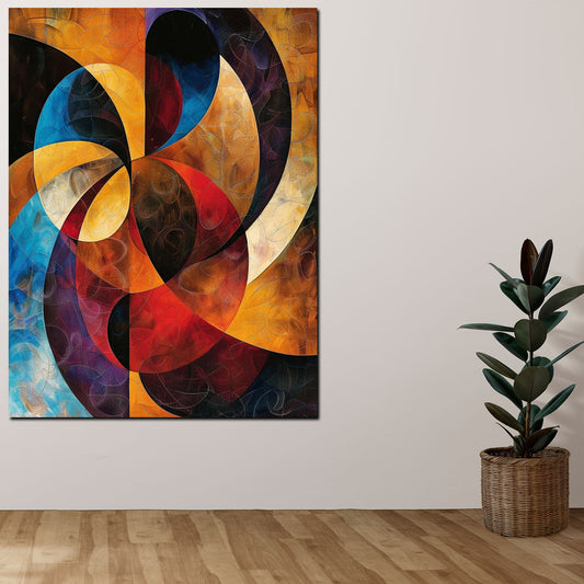 Quadro forme astratte in colori vivaci