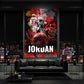 Quadro leggenda del basket Jordan in collage artistico