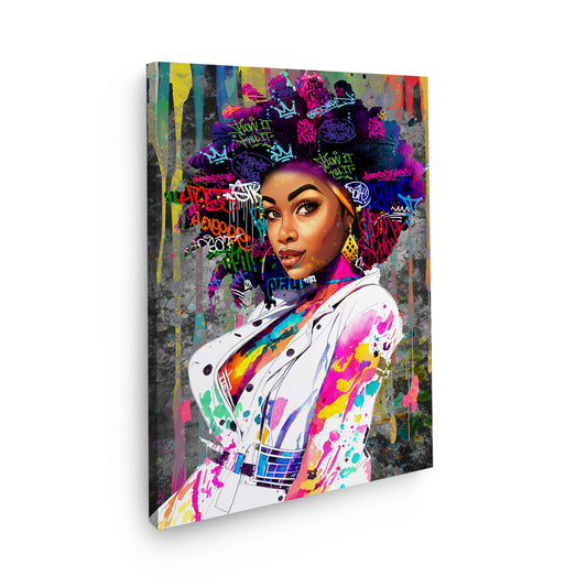 Quadro moderno African Lady Pop Art