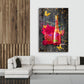 Quadro moderno Bottiglia pop art con fiori e farfalle