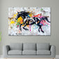Quadro moderno Cavallo astratto in corsa Colour Splash