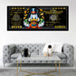 Quadro moderno Dollar Duck My Money My Rules Black