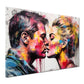 Quadro moderno Donna e Uomo Pop Art Colour