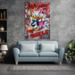 Quadro stampa su tela moderno Duck Hustle Pop Art Style