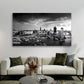 Quadro moderno Hamburg Skyline Porto bianco e nero