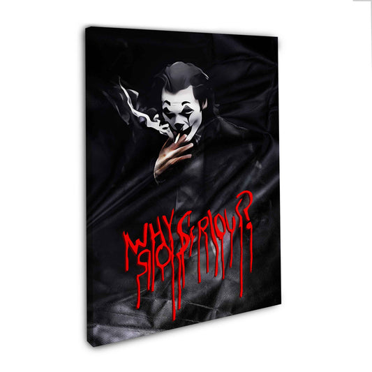 Quadro stampa su tela moderno Joker Abstract Style