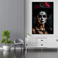 Quadro moderno La Catrina in un abito di pizzo