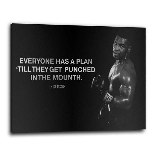 Quadro moderno Motivazione Mike, Everyone has a Plan