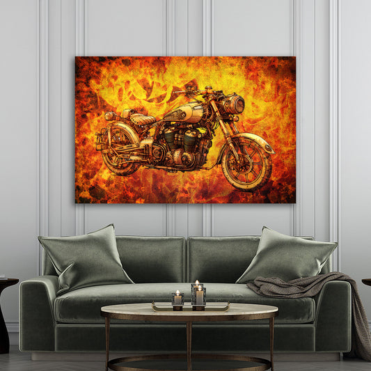 Quadro moderno Moto Vintage Retro
