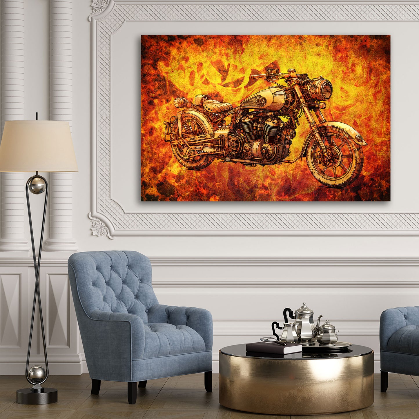 Quadro moderno Moto Vintage Retro