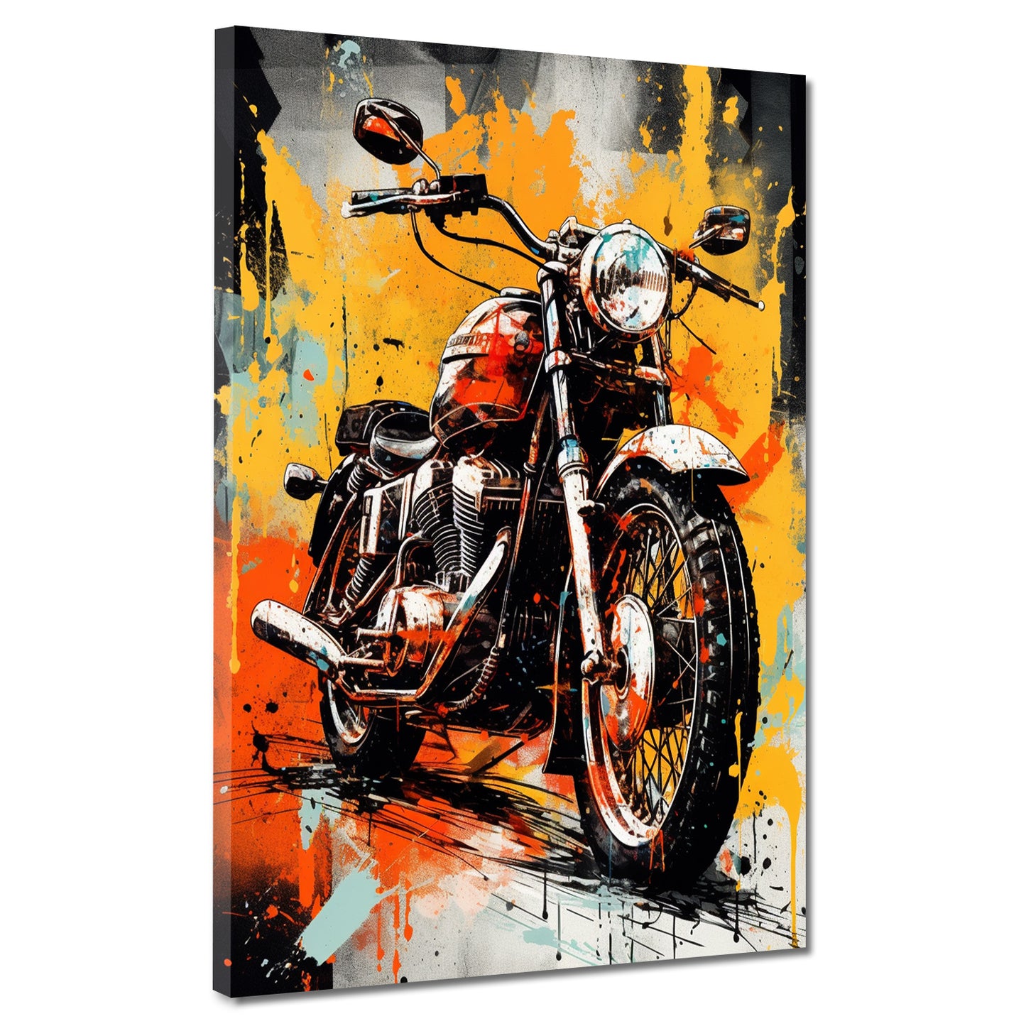 Quadro moderno Motocicletta astratto Street Art Style
