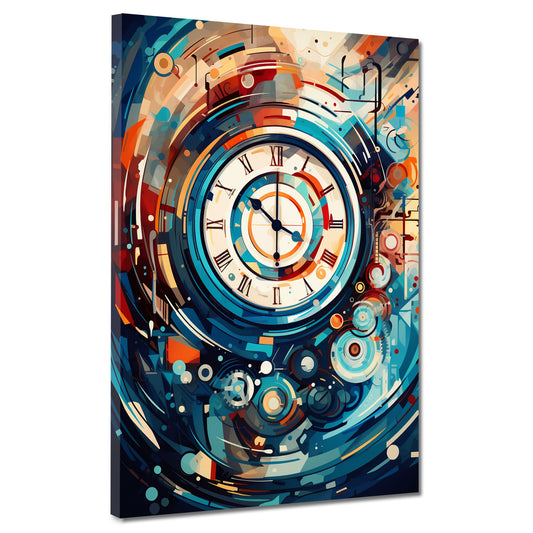 Quadro moderno Orologio astratto Painting Style