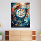 Quadro moderno Orologio astratto Painting Style
