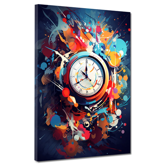 Quadro moderno Orologio astratto Pop Art