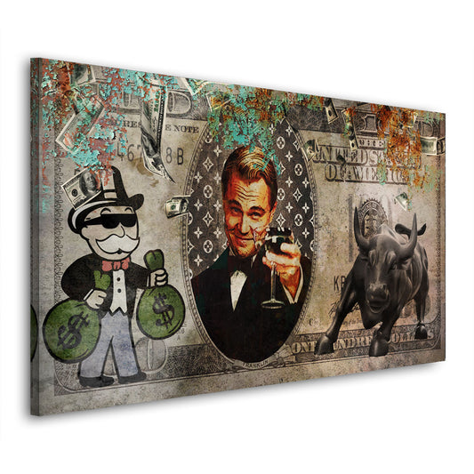 Quadro moderno Pop Art Leo Dollar