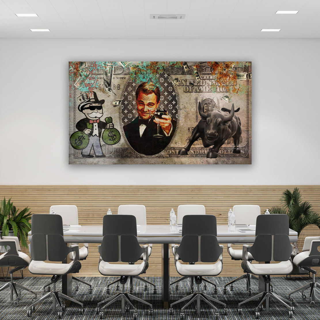 Quadro moderno Pop Art Leo Dollar