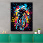 Quadro moderno Pop Art Mountainbike Gara di Crossbike