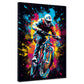Quadro moderno Pop Art Mountainbike Gara di Crossbike