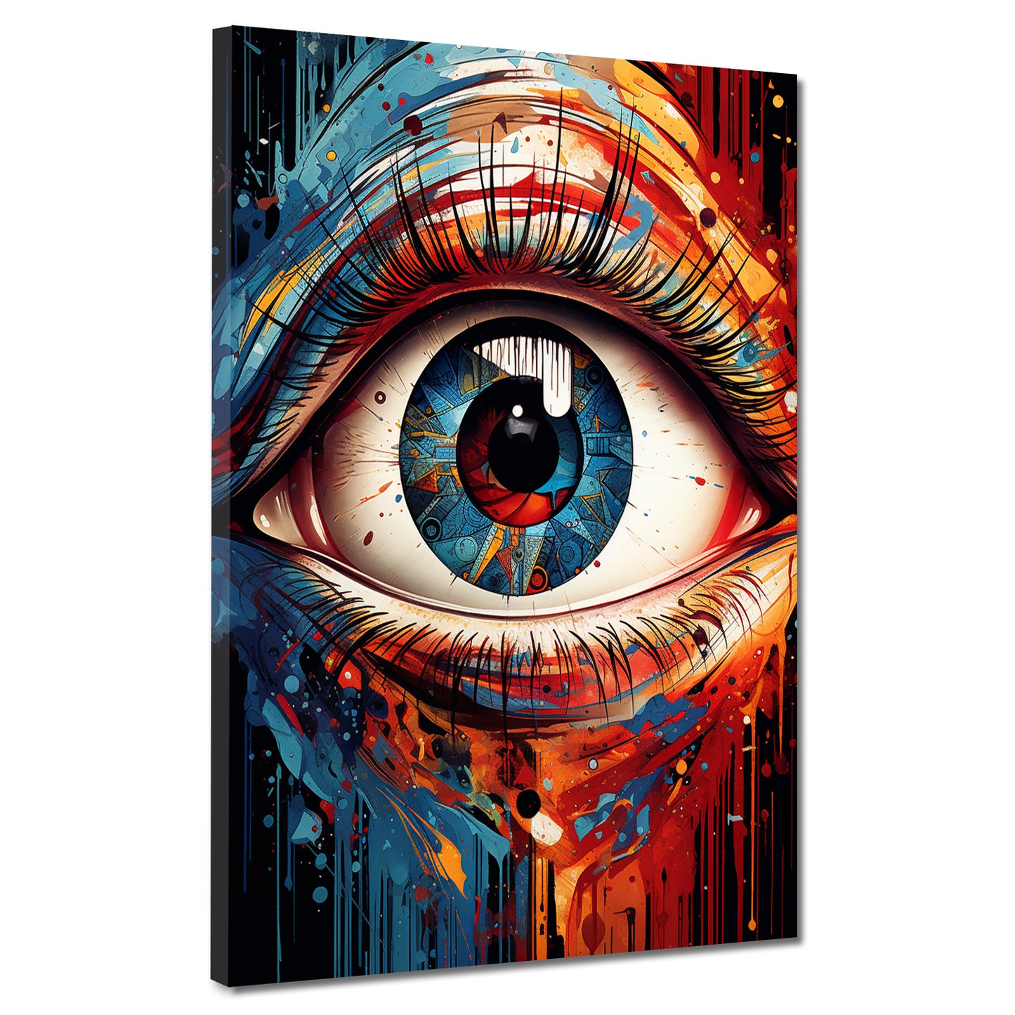 Quadro moderno Pop Art Occhio Colour Style