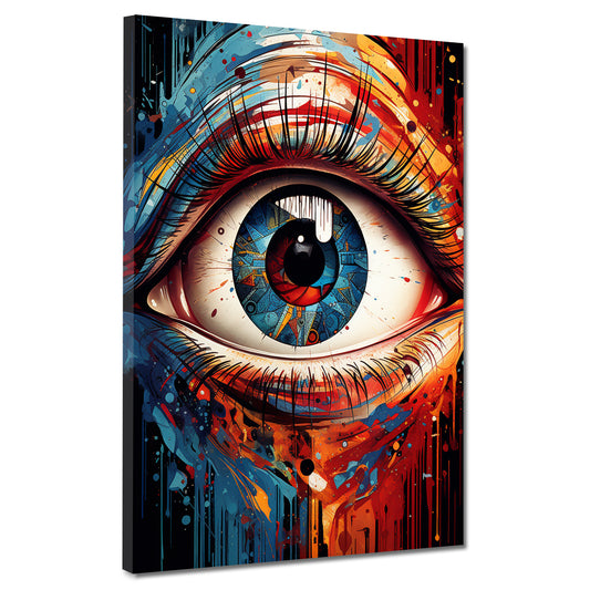 Quadro moderno Pop Art Occhio Colour Style